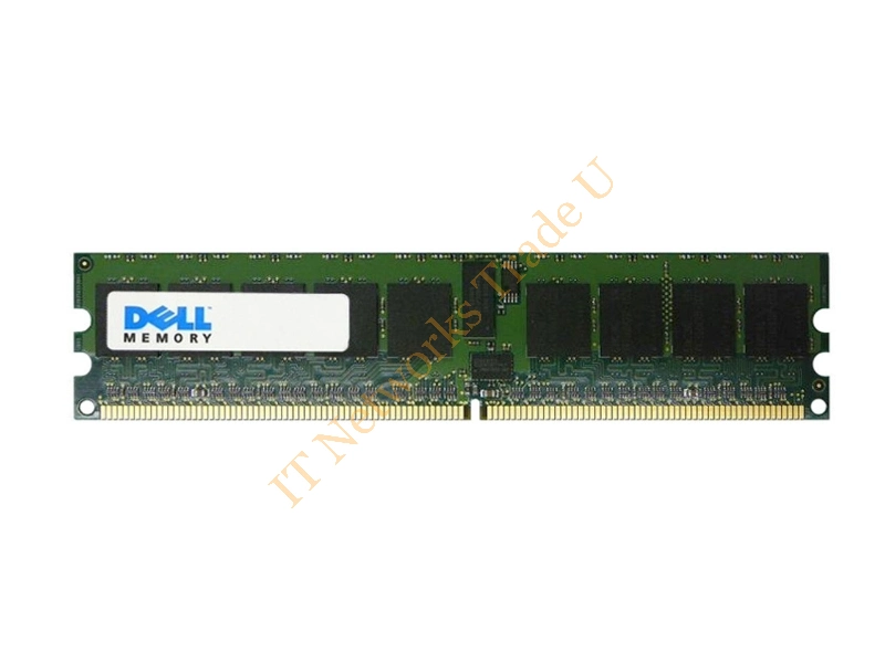 0D7963 Dell 12GB Kit (12 X 1GB) DDR2-400MHz PC2-3200 ECC Registered CL3 240-Pin DIMM Single Rank Memory Server Memory