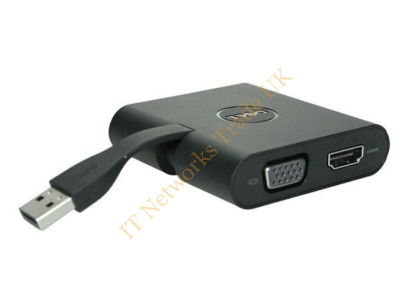 0DA100 Dell USB 3.0 to HDMI / VGA / Ethernet / USB 2.0 Adapter Graphic Card Accessories