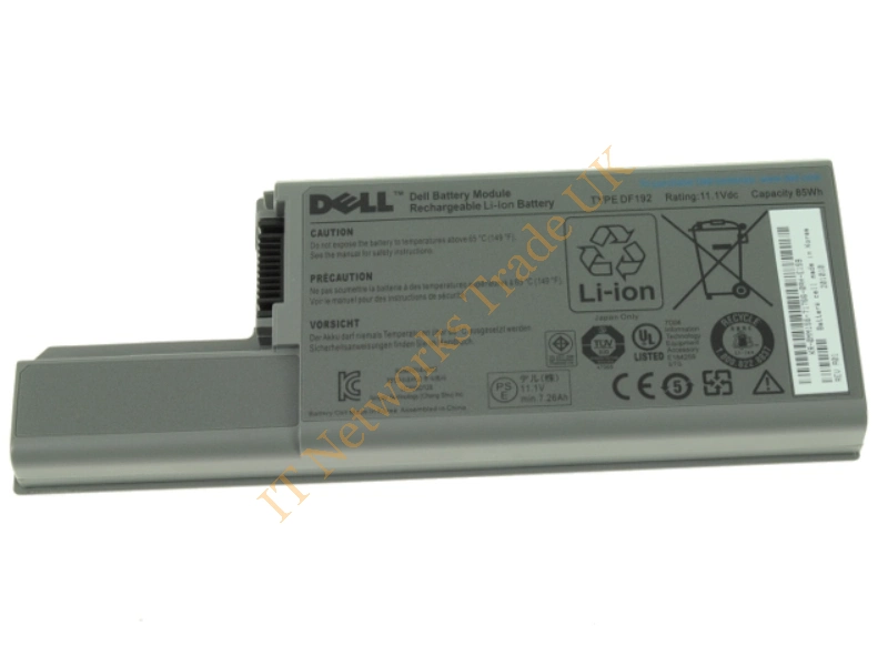 0DF192 Dell 9-Cell Battery 85WHr 7260 Latitude D830 Laptop Battery