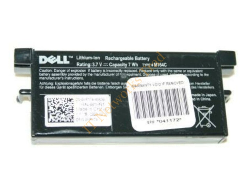 0DFJRV Dell 3.7V 7WH Li-Ion Battery for Perc 5i Raid Controller
