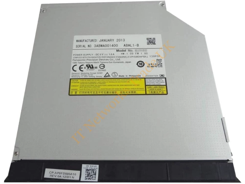 0DKC2X Dell DVDRW/CDRW Combo for Latitude E6330, E6430 CD And DVD Burner