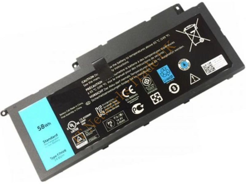 0F7HVR Dell 4-Cell Battery 58WHr 3800 Inspiron 7537 7737 Laptop Battery
