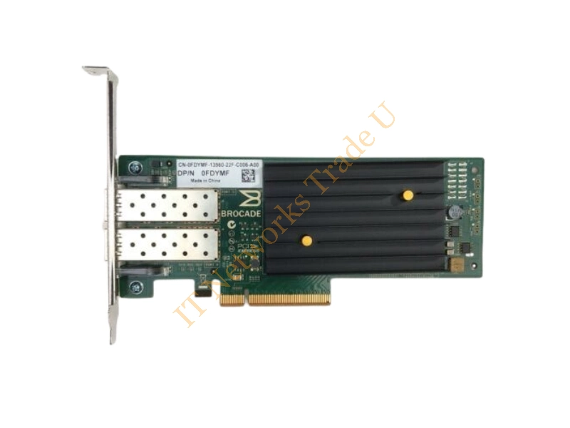0FDYMF Dell Brocade 1020 10GB Dual Port PCI-Express 2.0 X8 Converged Network Adapter
