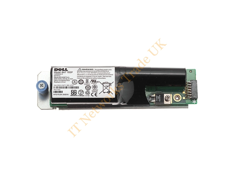 0FF243 Dell 2.5V 6.6AH 400MA RAID Controller Battery BACKUP for PowerVault MD3000/MD3000I Batteries Miscellaneous