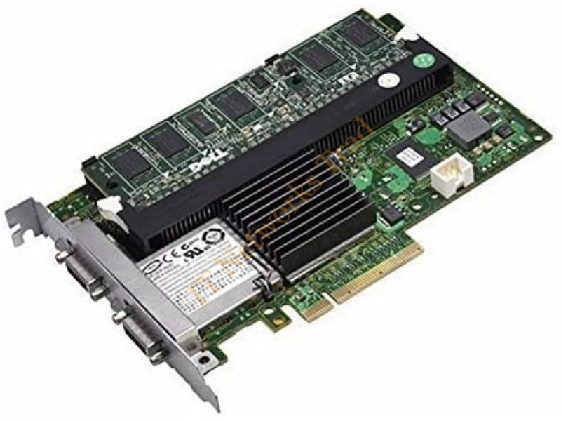 0FU022 Dell PERC 6e 6/E Dual Channel SAS / Serial Attached SCSI RAID Controller BBU 512MB Cache PCI-Express 2x SFF
