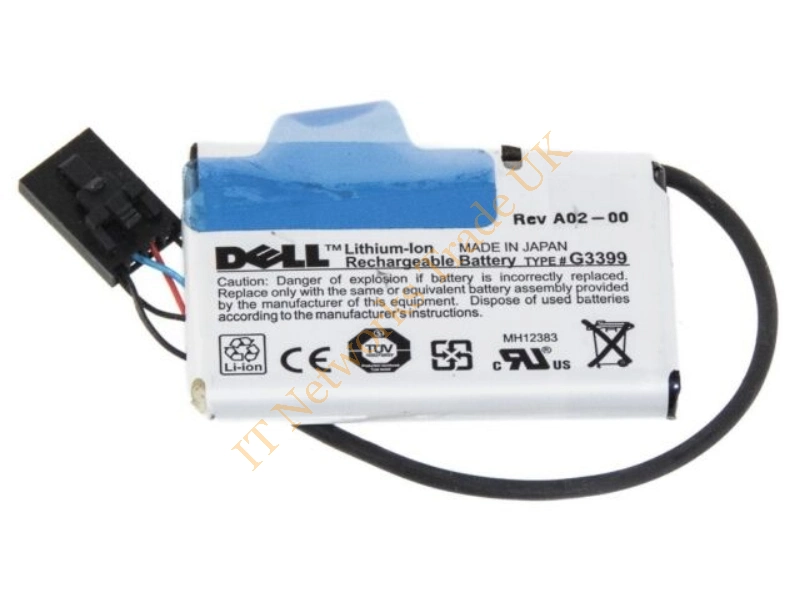 0G3399 Dell 3.7V LITHIUM RAID Battery for PowerEdge 1850 / 2850 / 6850 Batteries Miscellaneous