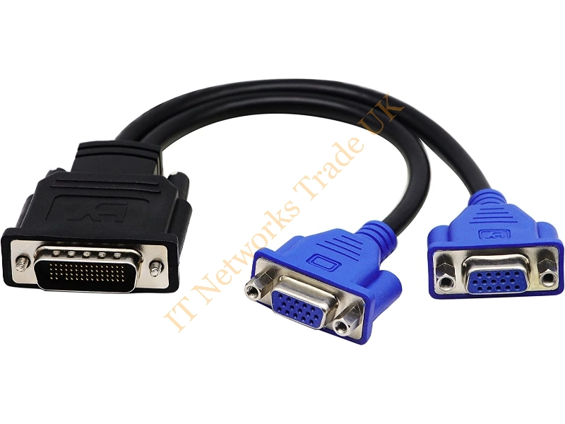 0G9438 Dell 9-inch Dms-59 to Dual VGA Splitter Cable Connector