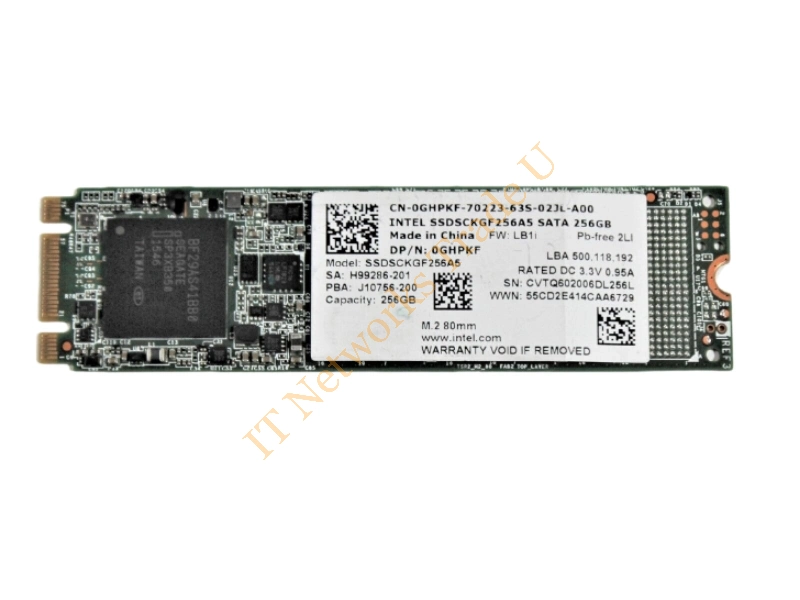 0GHPKF Dell 256GB Multi-Level Cell (MLC) SATA 6Gb/s M.2 2280 Solid State Drive SSD Storage