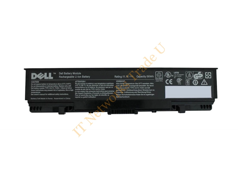 0GK479 Dell 56Whr 6-Cell 11.1V Li-Ion Battery for Inspiron 1520, 1521, 1720, 1721, Vostro 1500, 1700 Laptop Battery