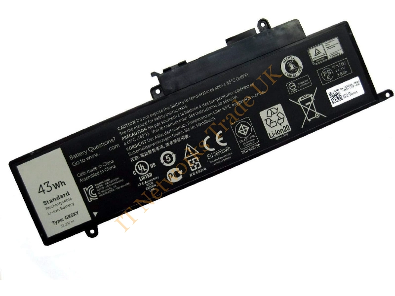 0GK5KY Dell 3-Cell Battery 43WHr 3800 Inspiron 3147 Laptop Battery