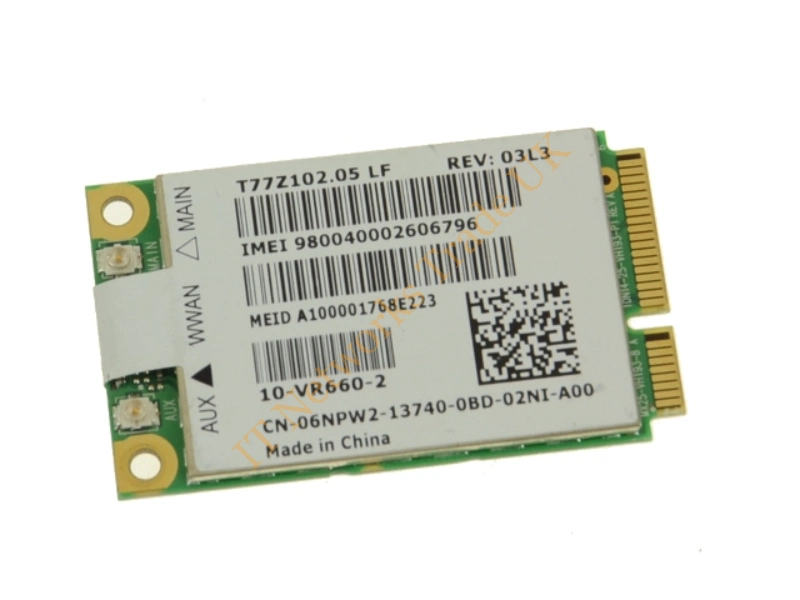 0GV33N Dell Wireless 5620 Multi-Mode Gobi Mobile Broadband Mini Card Wireless LAN Card