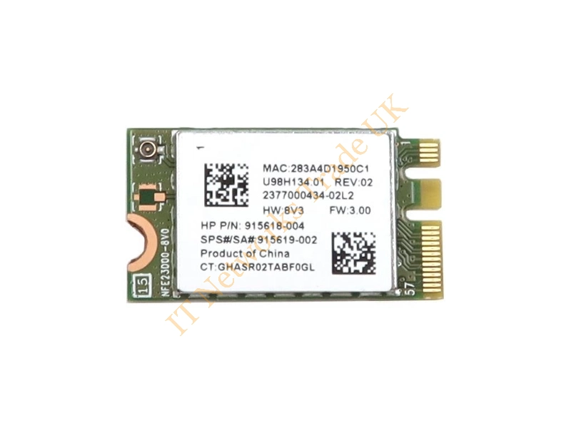 0GW073 Dell 2.4 GHz/5 GHz 802.11n PCI-E Wireless LAN Card