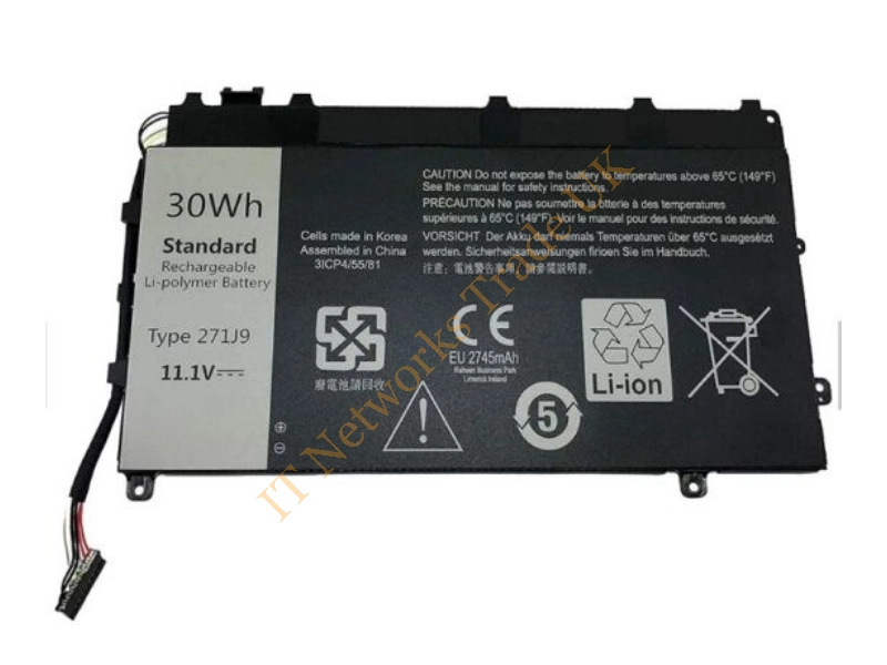 0GWV47 Dell 3-Cell Battery 30WHr 2500 Latitude 7350 Laptop Battery