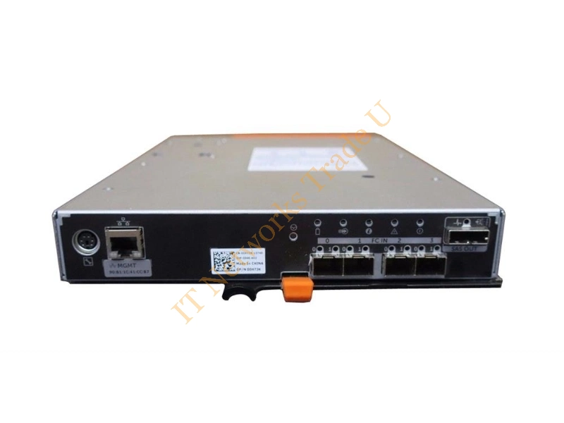 0H73K Dell 4-Port Fibre Channel 8Gbps RAID Controller Module for PowerVault MD3660F Fiber Channel Controller