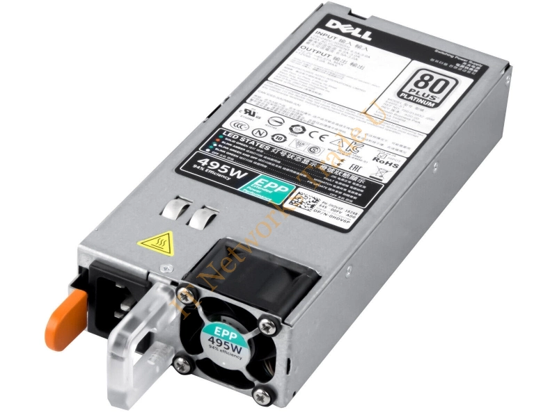 0HDV6P Dell 495-Watts EPP 80+ Platinum Power Supply for PowerEdge R730 / R730XD / R630