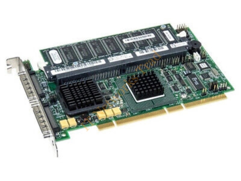 0J4717 Dell PERC4 Dual Channel PCI-x Ultra-320 SCSI RAID Controller Card with Standard Bracket