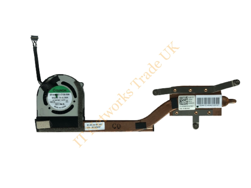 0JMWCD Dell Laptop Intel Heatsink and Fan for Inspiron 7437 Fans And Heatsink Combo