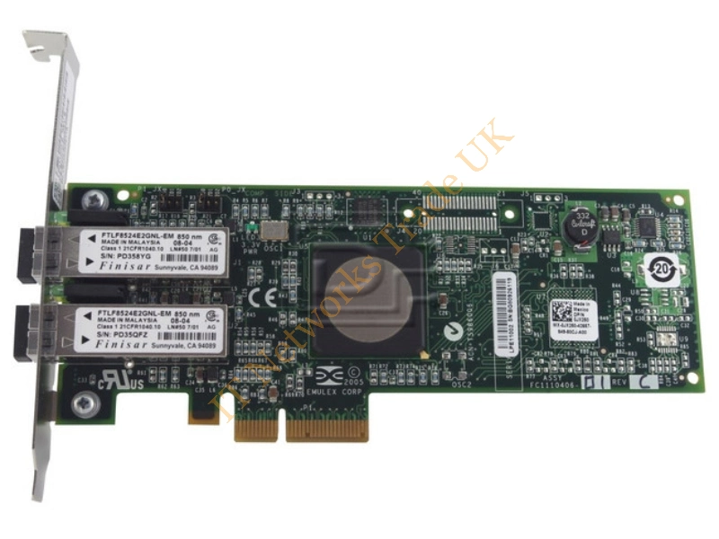 0JX250 Dell 2-Port 4GB/s Fibre Channel PCI-Express Host Bus Adapter
