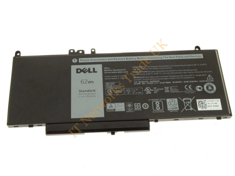 0K3JK9 Dell 62Wh 7.6V Battery with Cable for Latitude E5550 Laptop Battery