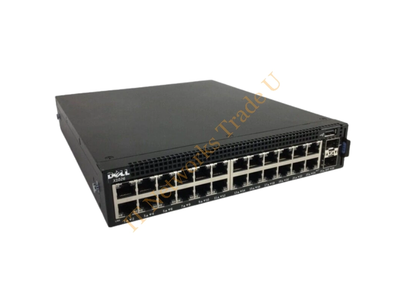 Dell 0MM39Y EMC Networking X1026 24-Port 24 x 10/100/1000 + 2 x Gigabit SFP Managed Rack-Mountable Network Switch
