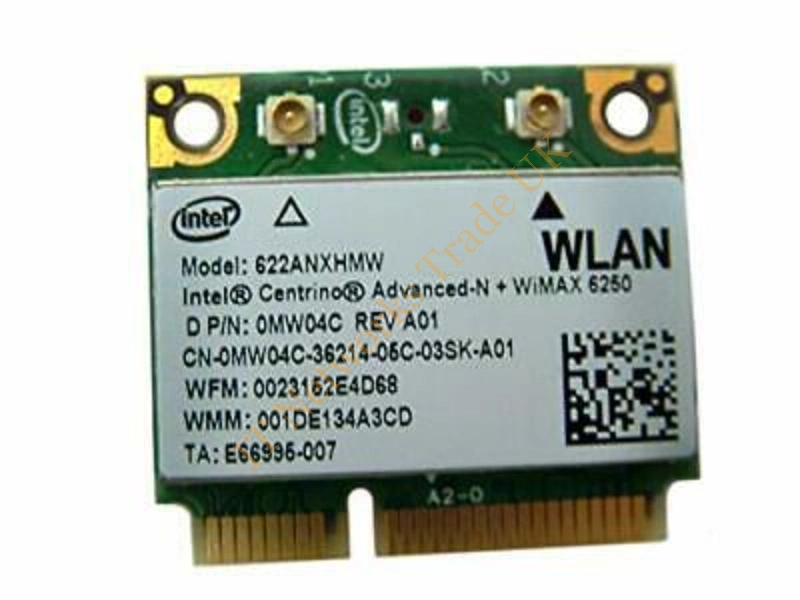 Dell 0MW04C Wireless Advanced-N + WiMAX 6250 802.11a/b/g/n PCI mini Wireless Network LAN Card