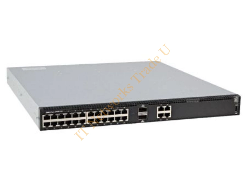 Dell 0N3024 N3024 24-Port 24 x 10/100/1000 + 2 x 10 Gigabit SFP+ + 2 x Combo 1000Base-T Layer 3 Managed Gigabit Ethernet Network Switch