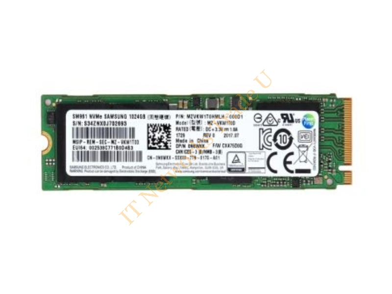 0N6WKK Dell 1TB PCI Express NVMe M.2 2280 Solid State Drive SSD Storage