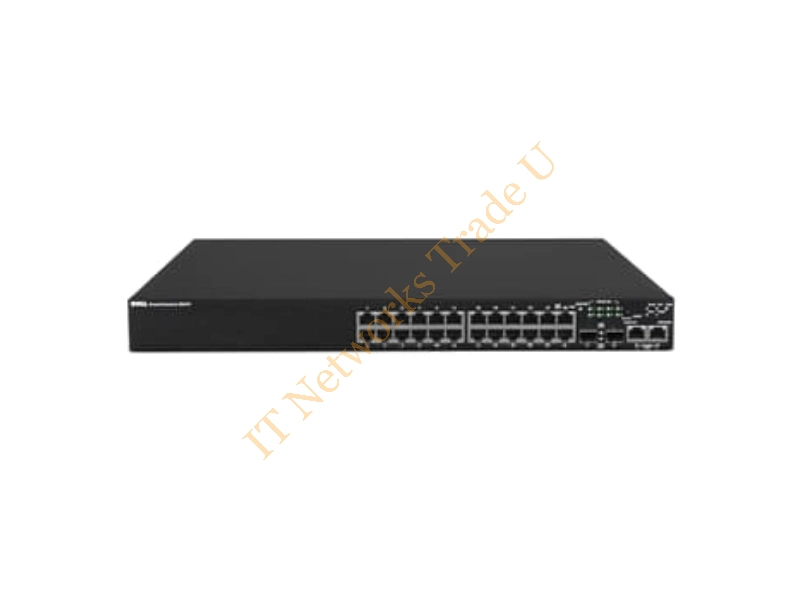 0P489K Dell PowerConnect 3524P 24-Port PoE 10/100-Base-T 2 x Gigabit SFP+ 10/100/1000 Manageable Stackable Ethernet Switch Rack-mountable Network Switch
