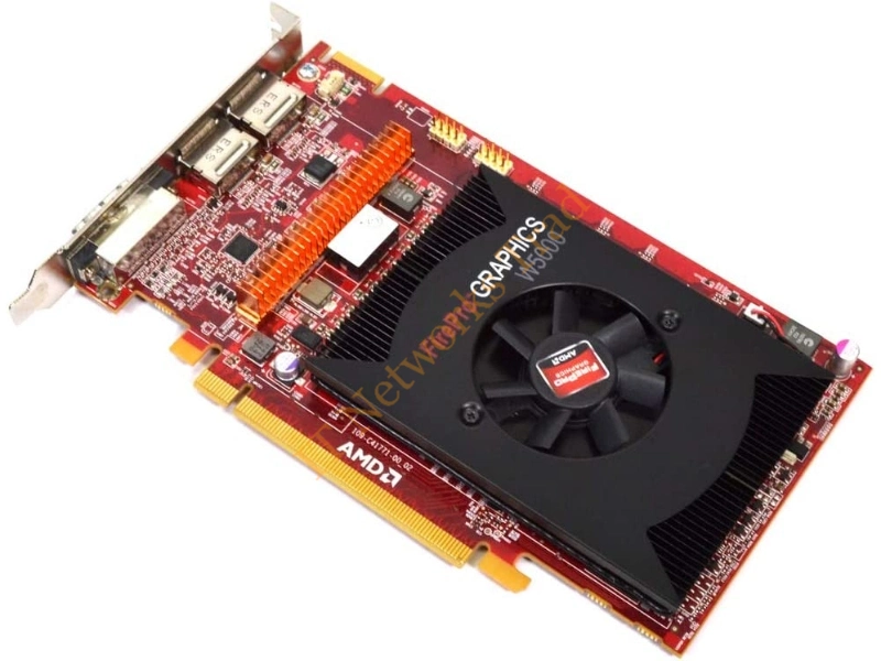 0PP57V Dell AMD FirePro W5000 2GB GDDR5 256-Bit PCI Express x16 Dual DisplayPort DVI Professional Video Graphic Card