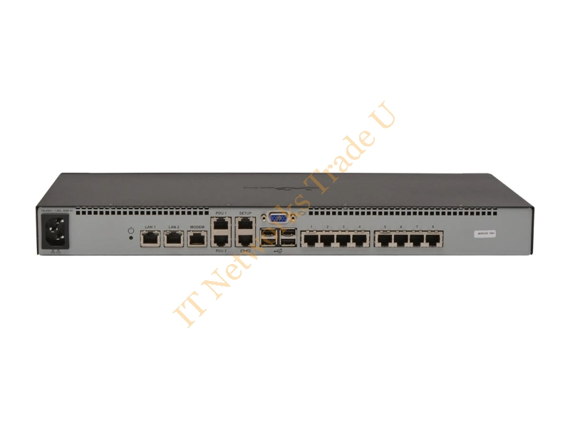 0R2HH2 Dell PowerEdge 1082DS 8-Port KVM Remote Console Network Switch