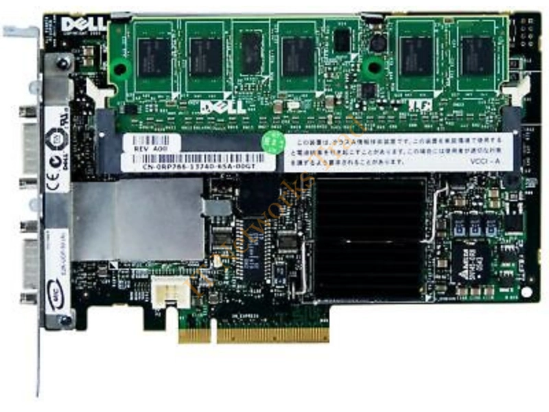 0RP786 Dell PERC 5E SAS PCI-Express 256MB RAID Controller Card