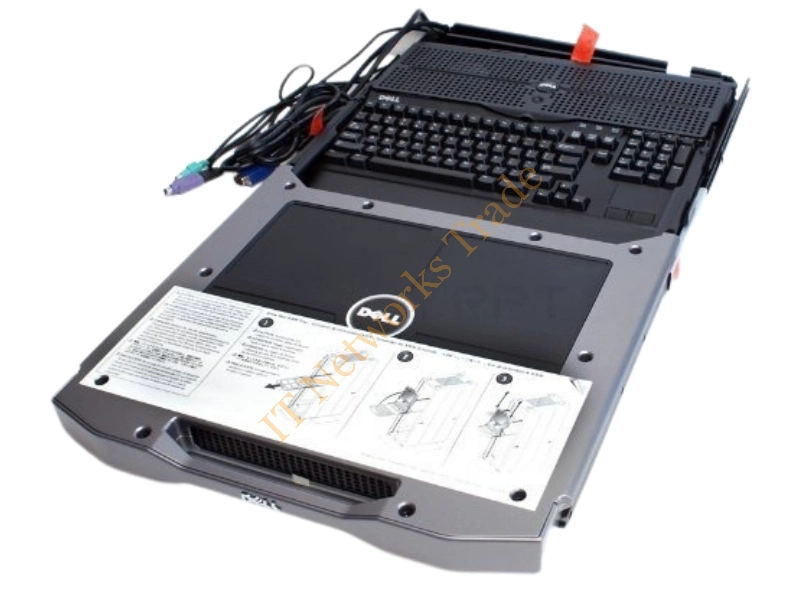 0RU943 Dell 17-inch Rackmount LCD Panel with Keyboard Server Accessory