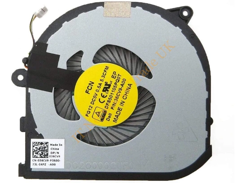 0RVTXY Dell Laptop for Fan XPS 9550 Cooling Fan