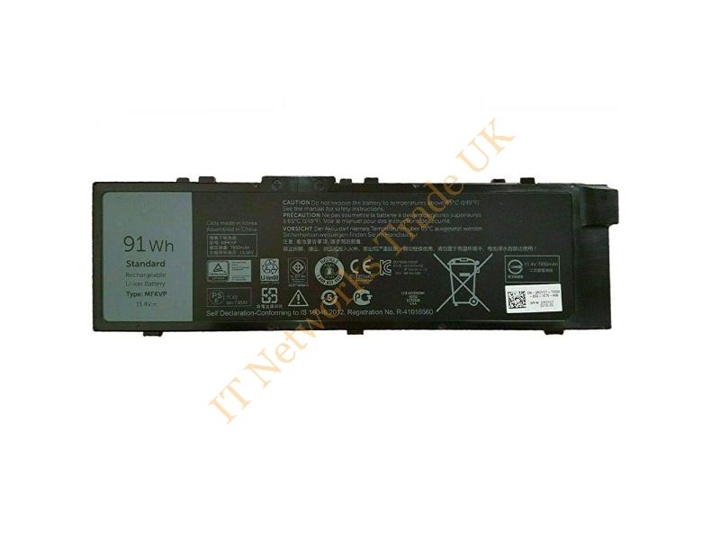 0T05W1 Dell 6-Cell 72Wh 11.1V Li-ion Battery for Precision 15 7510 / 17 7710 Laptop Battery