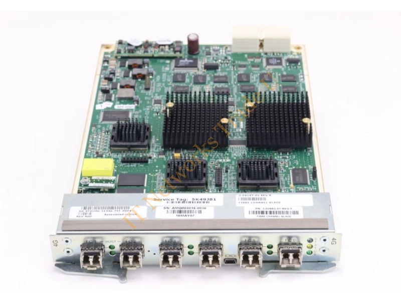 0TD296 Dell 6-Port Fibre Channel I / O Blade Controller Card for PowerVault ML6000 Server Accessory