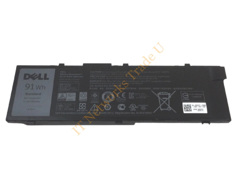 0TWCPG Dell 91Wh 11.4V Battery for Precision 15 7510 Laptop Battery