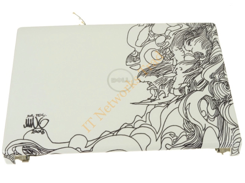 0U150N Dell White Bunch Of Surfers Back Cover for Studio 1555 Laptop Accessory