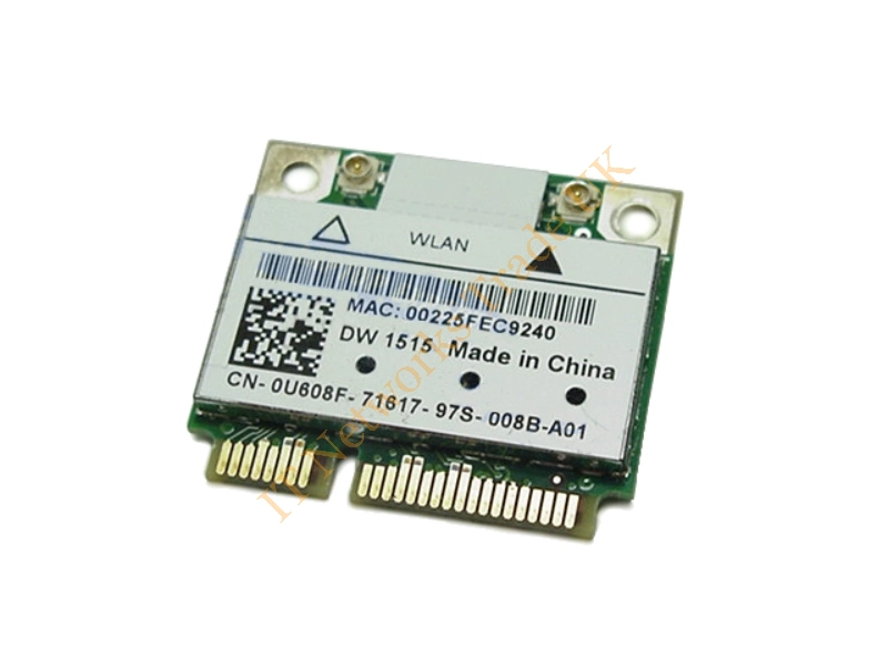 0U608F Dell Wireless 802.11 a/b/g/n PCI Express Half Height Mini Card Wireless LAN Card