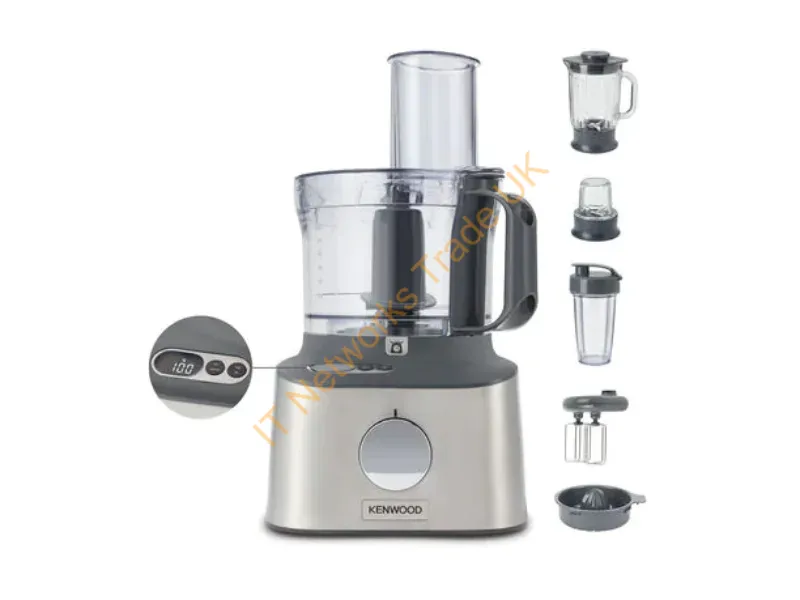 0W22011047 - Kenwood MultiPro Compact+ FDM316SS food processor 800 W 2 L Grey Built-in scales