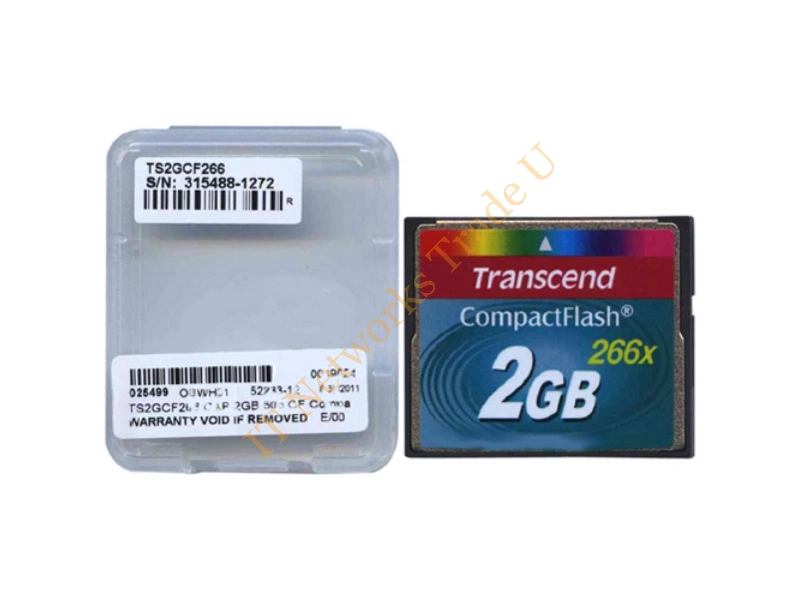 0W308G Dell Transcend 2GB 266x CompactFlash (CF) Memory Card