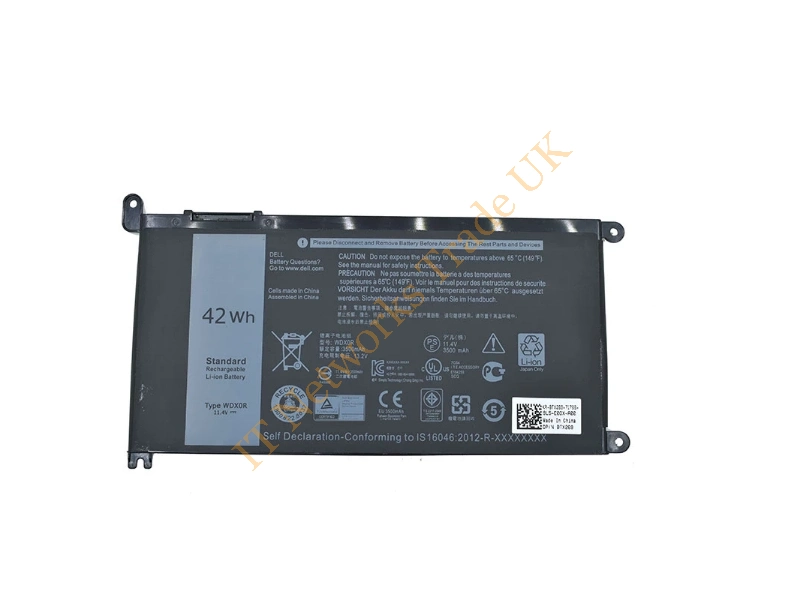 0WDX0R Dell 11.4v Battery for Inspiron 5567 / 5568 Laptop Battery