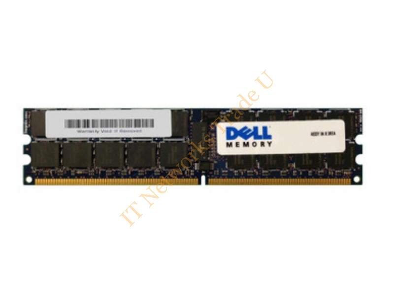 0X1652 Dell 1GB DDR2-400MHz PC2-3200 ECC Unbuffered CL3 240-Pin DIMM Memory Module Server Memory