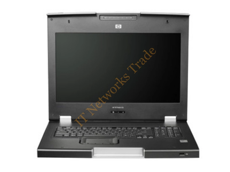 0XT943 Dell 1U KMM Console with Touchpad Keyboard and 17 LCD Versa Rails Server Accessory
