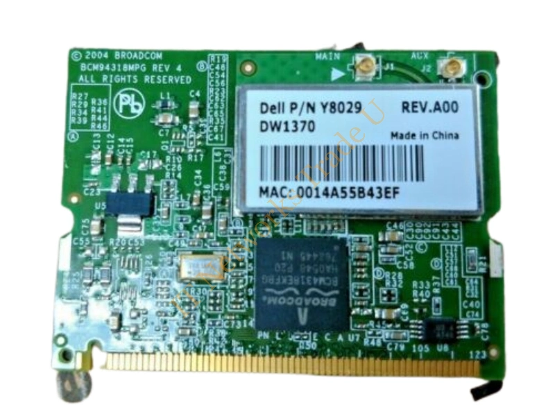 0Y8029 Dell Wireless 1370 802.11B/ G Mini PCI Card Wireless LAN Card