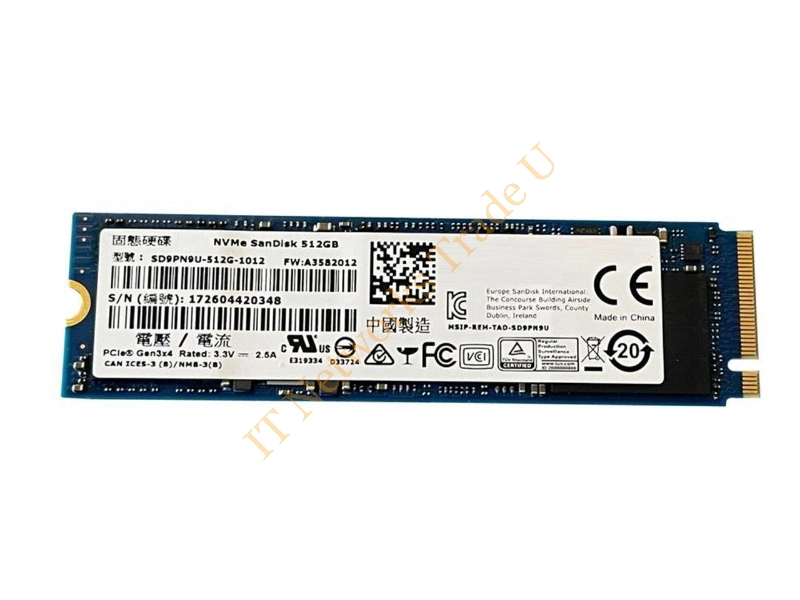 0YM4M0 Dell 512GB PCI Express NVMe M.2 2280 Solid State Drive SSD Storage
