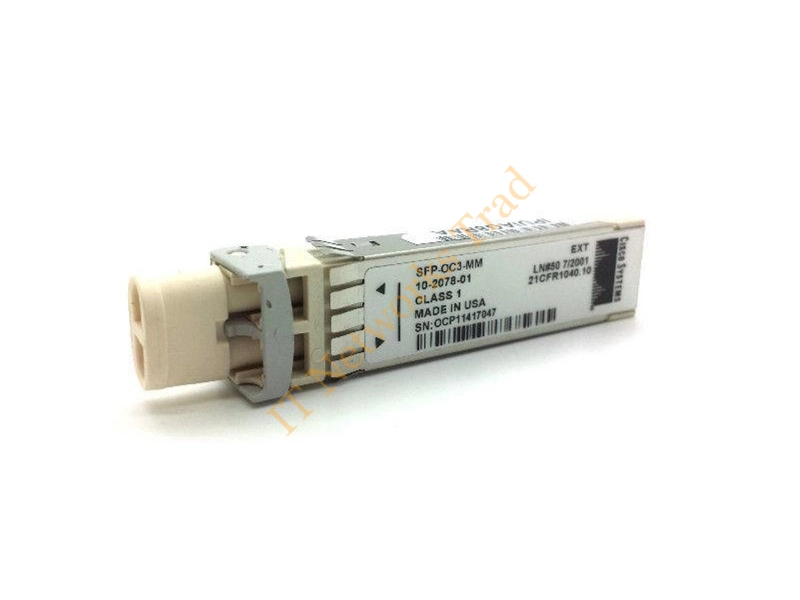 10-2078-01 Cisco 155Mb/s OC-3/STM-1 Multi-mode Fiber 2km 1310nm Duplex LC Connector SFP Transceiver Module