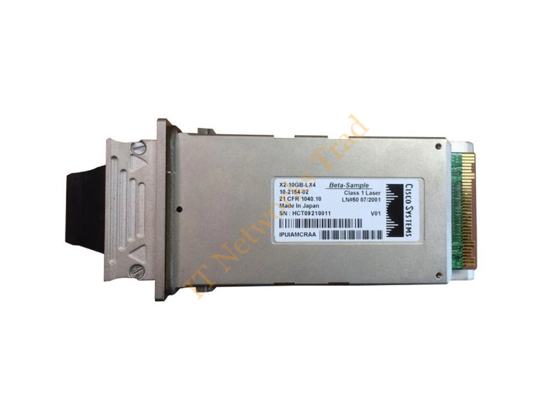 10-2154-02 Cisco X2-10GB-lx4 10Gb/s 10GBase-LX4 Multi-Mode Fiber 1310nm Duplex SC Connector X2 Transceiver Module
