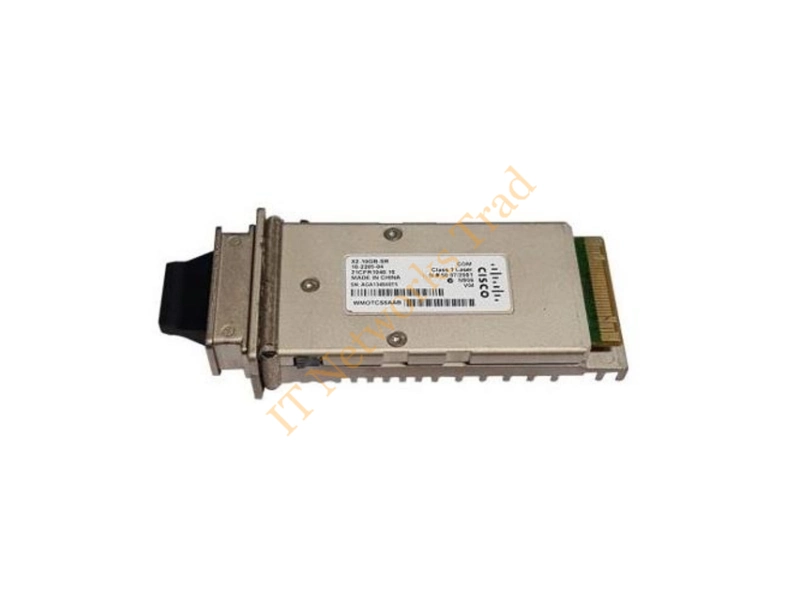 10-2205-04 Cisco Multi-mode 10Gb/s 10GBase-SR Fiber 300m 850nm Duplex SC Connector X2 Transceiver Module