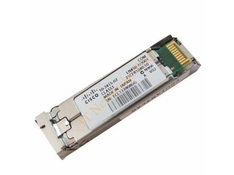 10-2415-03 Cisco Multi-mode 10Gb/s 10GBase-SR Fiber 300m 850nm Duplex LC Connector SFP+ Transceiver Module
