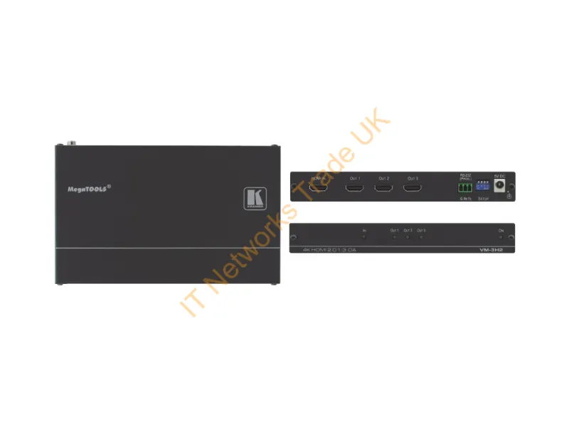 10-804080290 - Kramer Electronics Vm-3H2 Video Line Amplifier Black